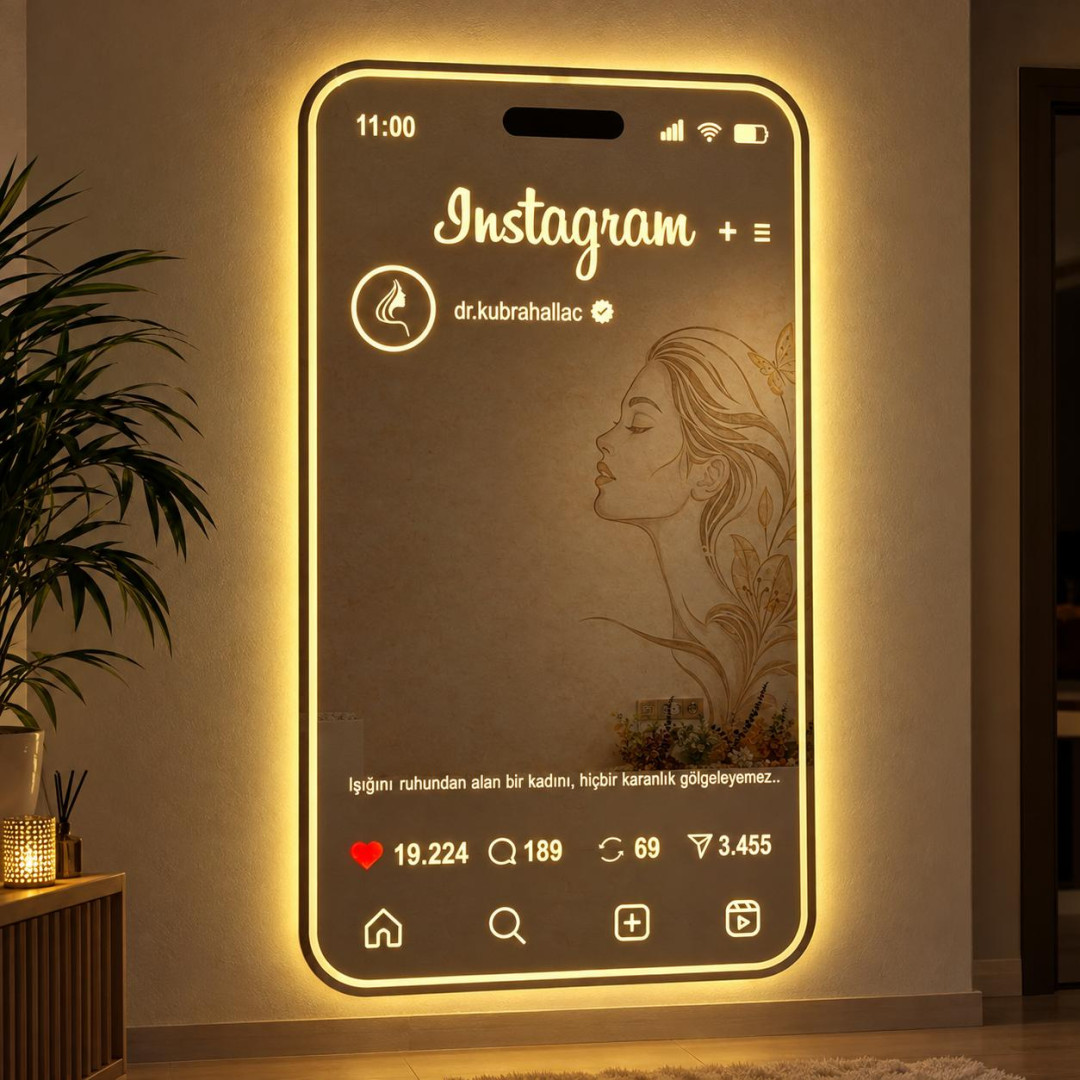 Firmalara Özel Logolu ve Kokulu Instagram Akıllı Ayna
