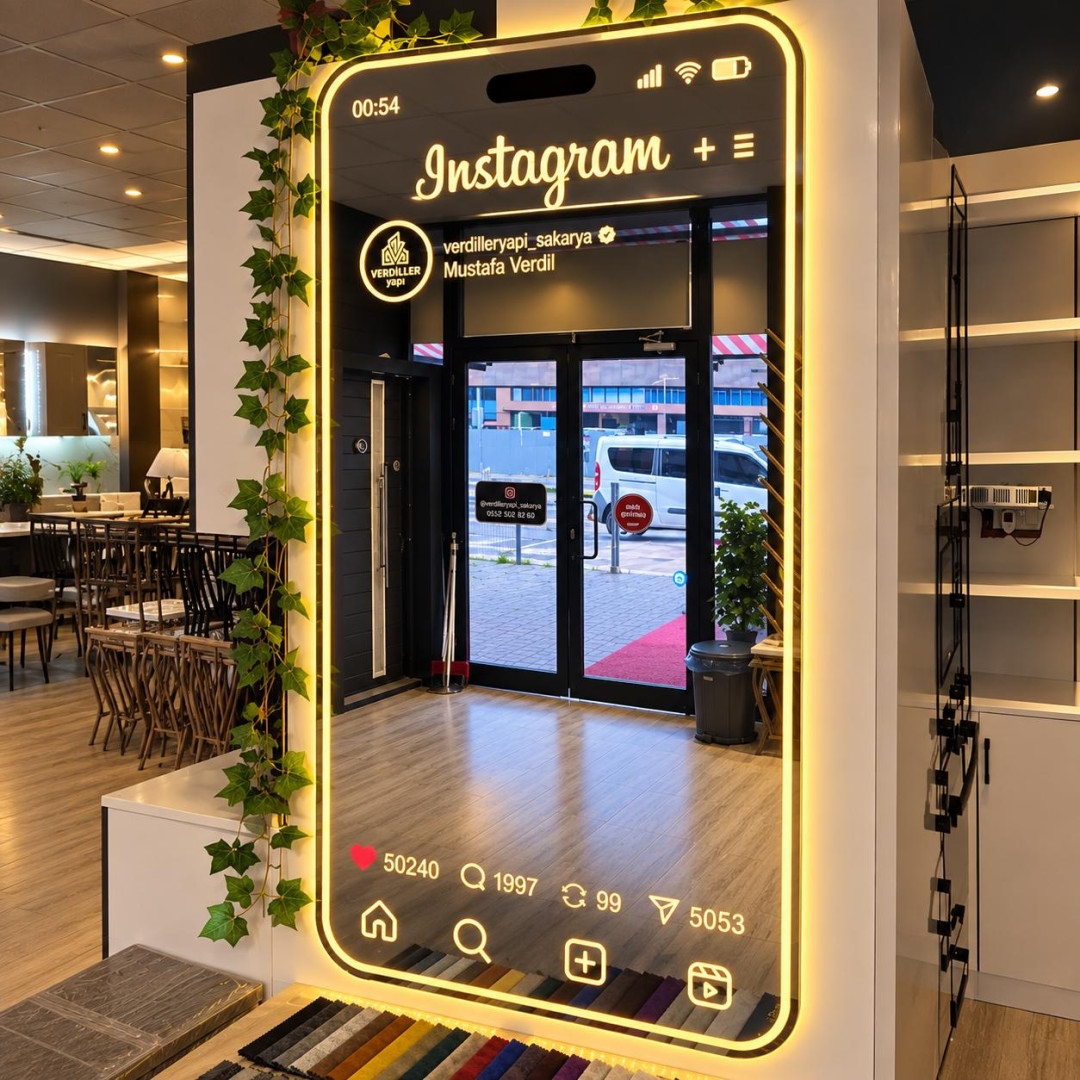 Firmalara Özel Logolu ve Kokulu Instagram Akıllı Ayna