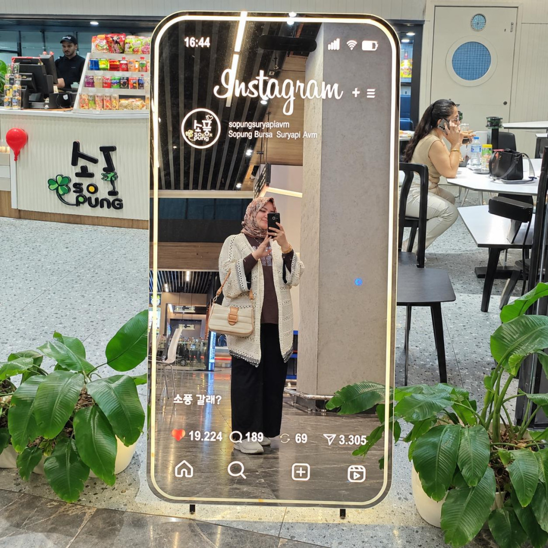 Firmalara Özel Logolu ve Kokulu Instagram Akıllı Ayna